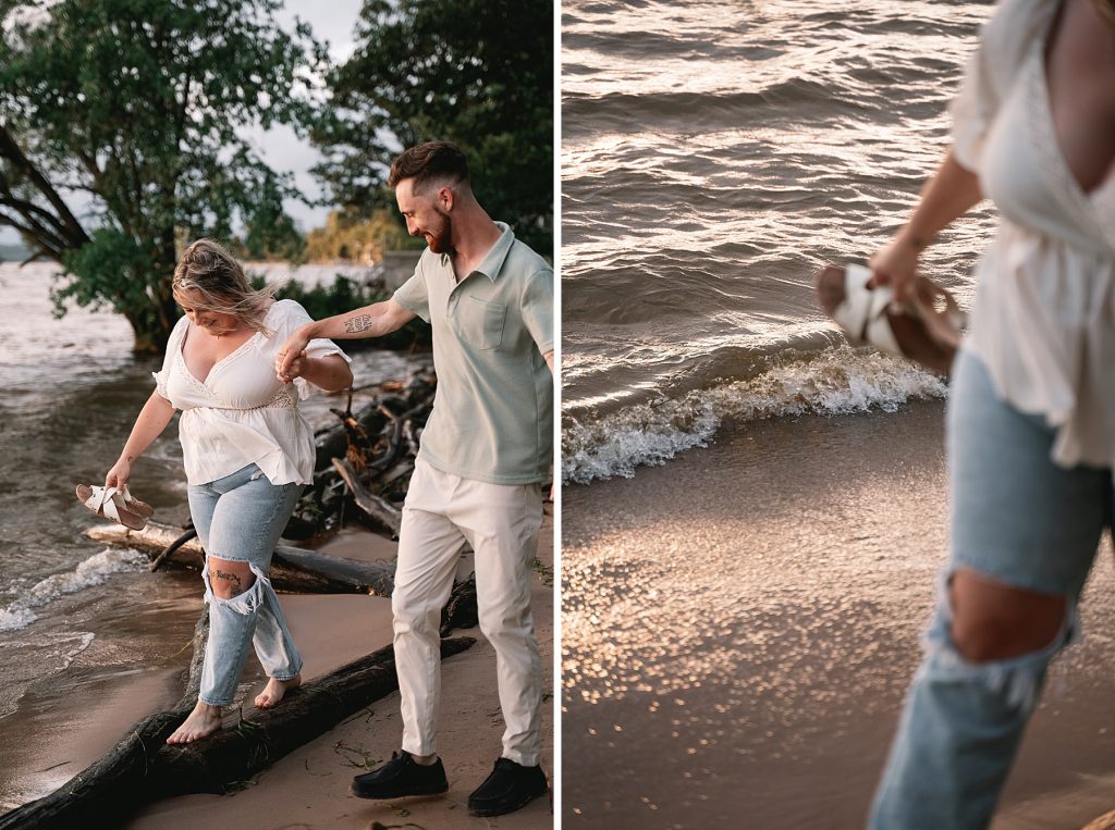 verona beach engagement session