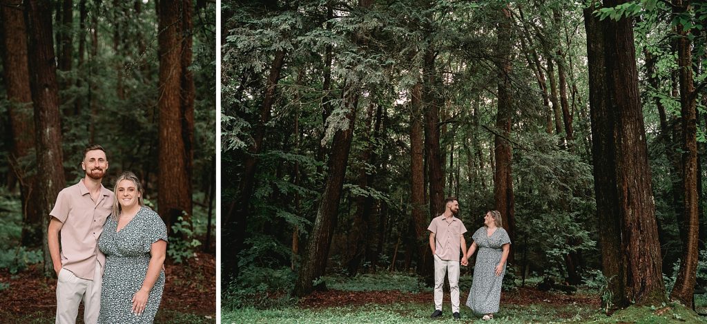 verona beach engagement session by the woods