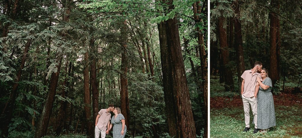 verona beach engagement session by the woods