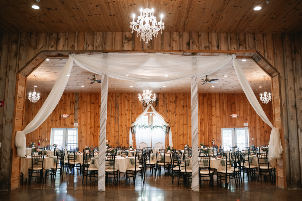 Sam + Nick's Wolf Oak Acres Wedding Details