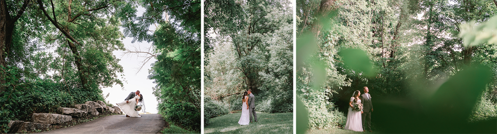 Wolf Oak Acres Wedding Portraits in the woods