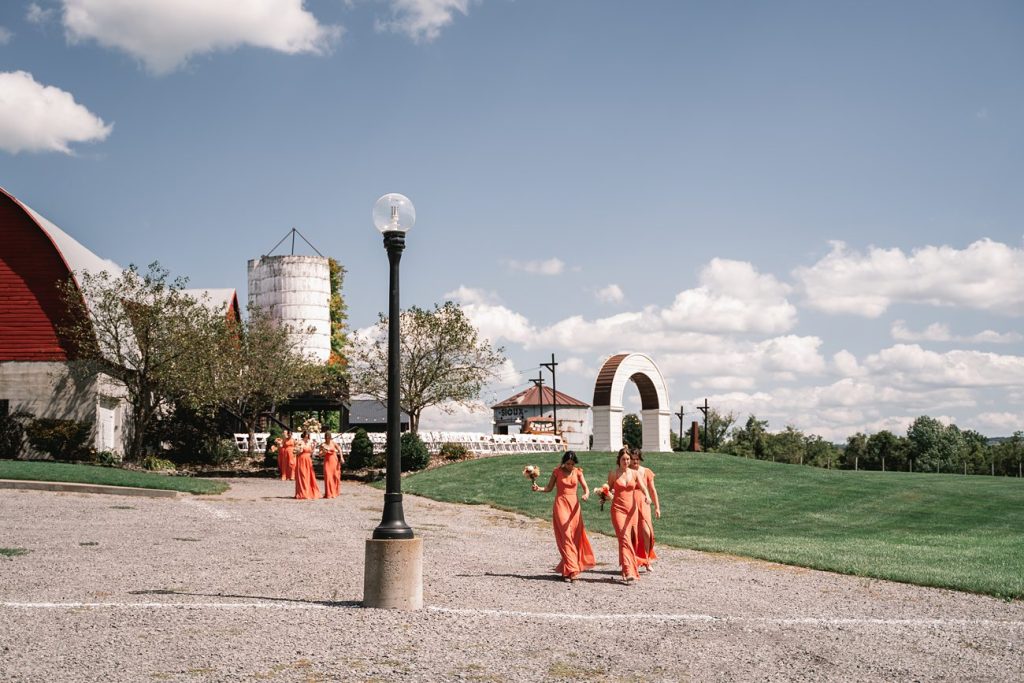 Hayloft on the Arch Wedding wedding party portrait shoot