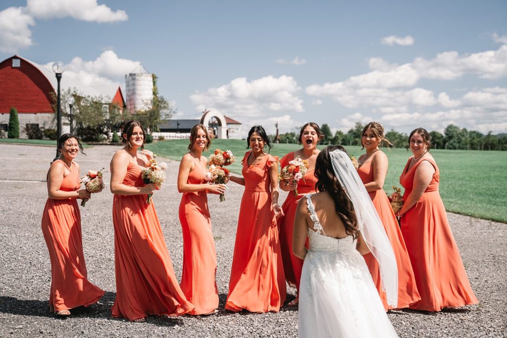 Hayloft on the Arch Wedding wedding party portrait shoot