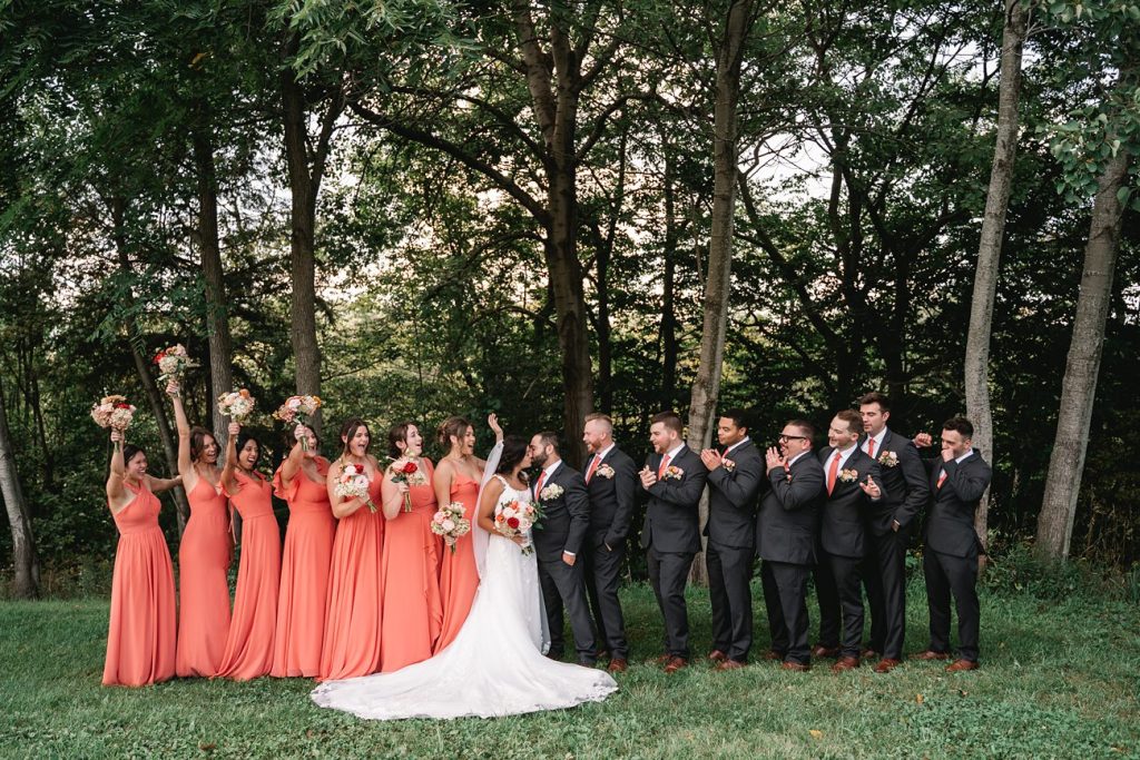 Hayloft on the Arch Wedding wedding party portrait shoot