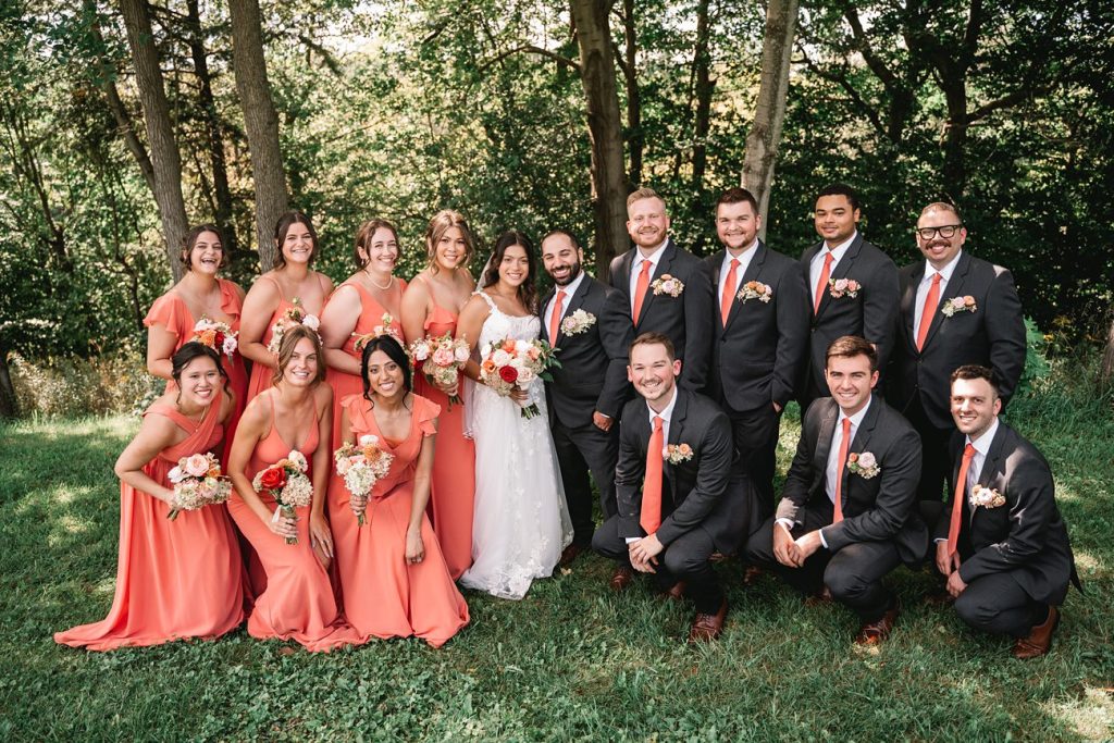 Hayloft on the Arch Wedding wedding party portrait shoot