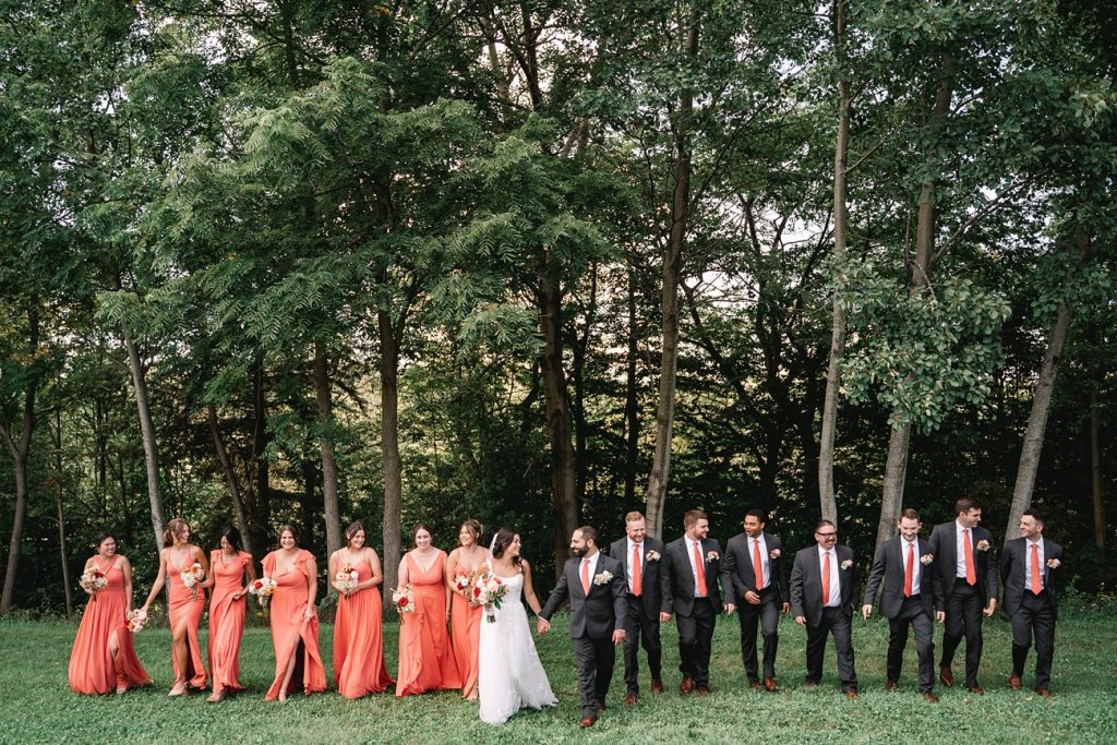 Hayloft on the Arch Wedding wedding party portrait shoot