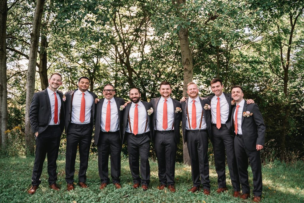 Hayloft on the Arch Wedding wedding party portrait shoot