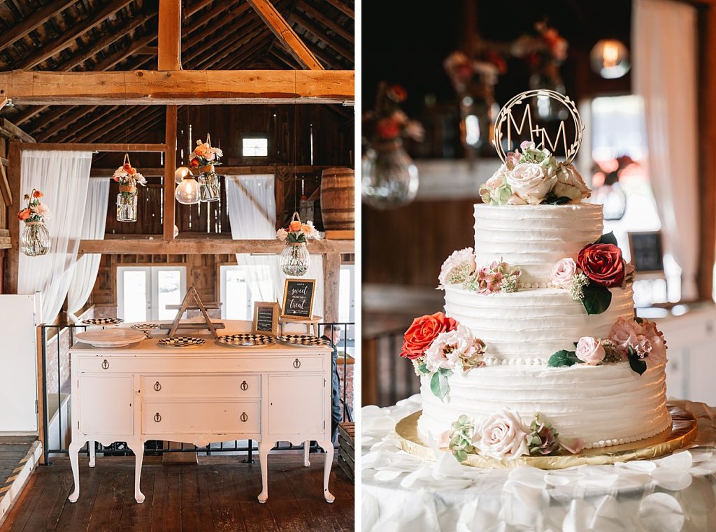 Hayloft on the Arch Wedding details