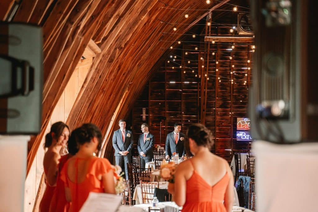 Hayloft on the Arch Wedding ceremony setup