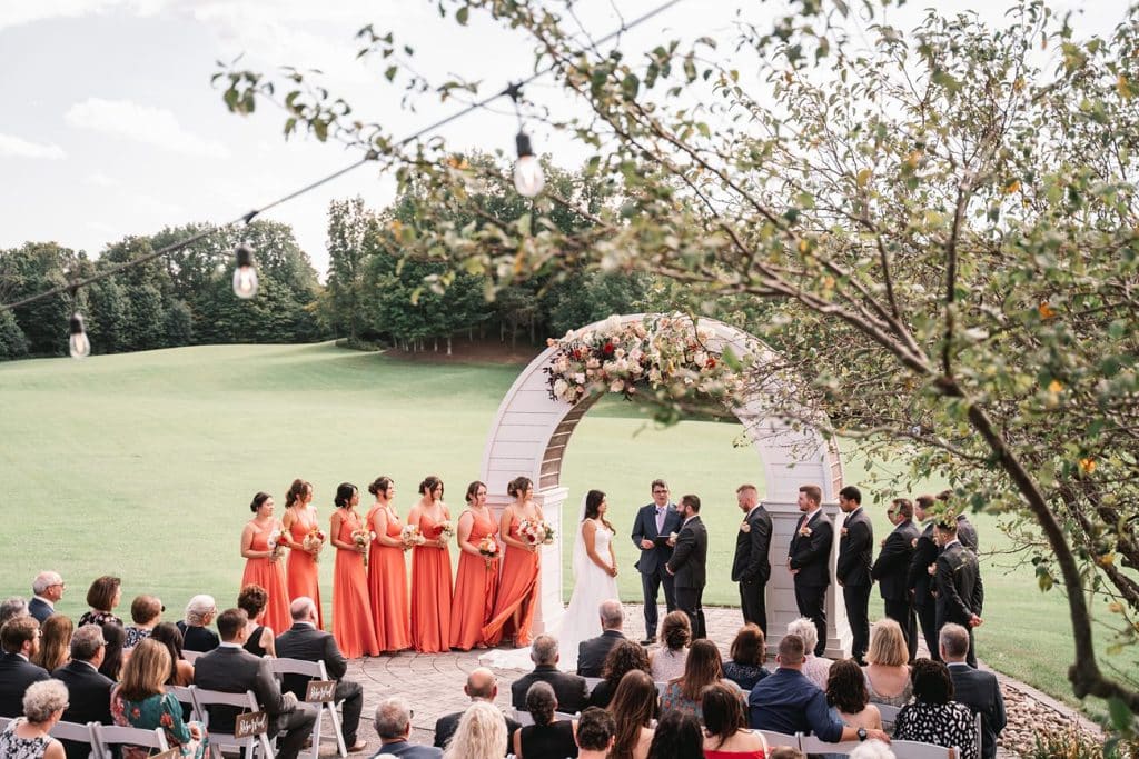 Hayloft on the Arch Summer Wedding ceremony