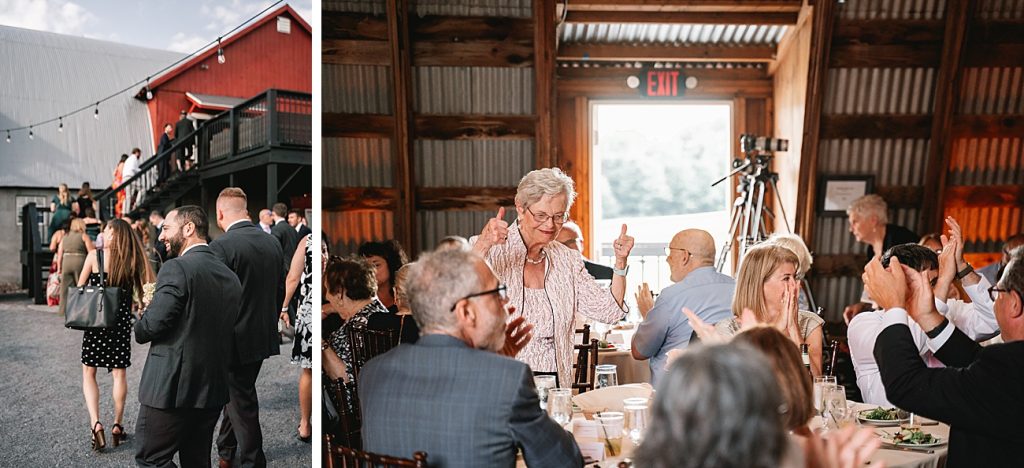 Hayloft on the Arch Wedding outdoor cocktail hour