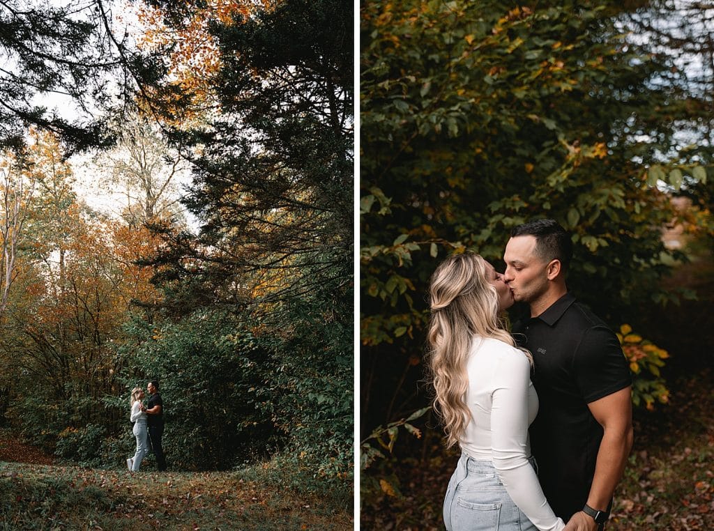 Adirondack fall engagement session