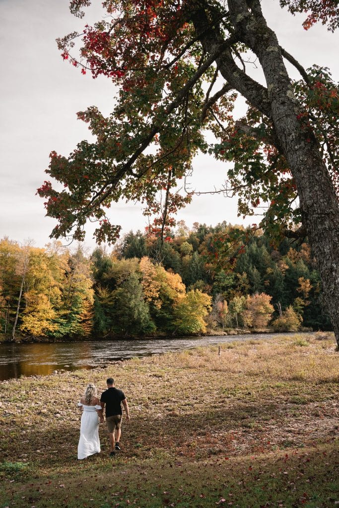 Adirondack fall engagement session