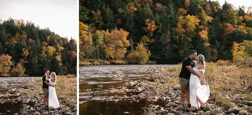 Adirondack fall engagement session