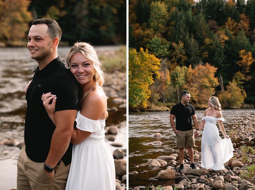 Adirondack fall engagement session