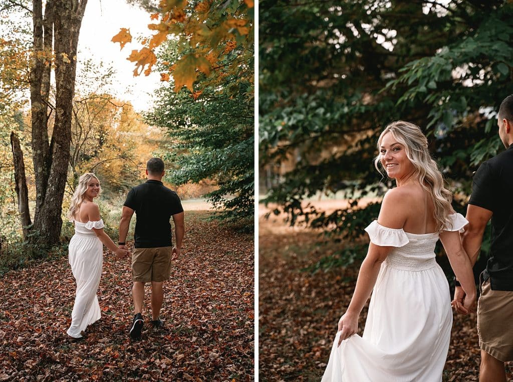 Adirondack fall engagement session