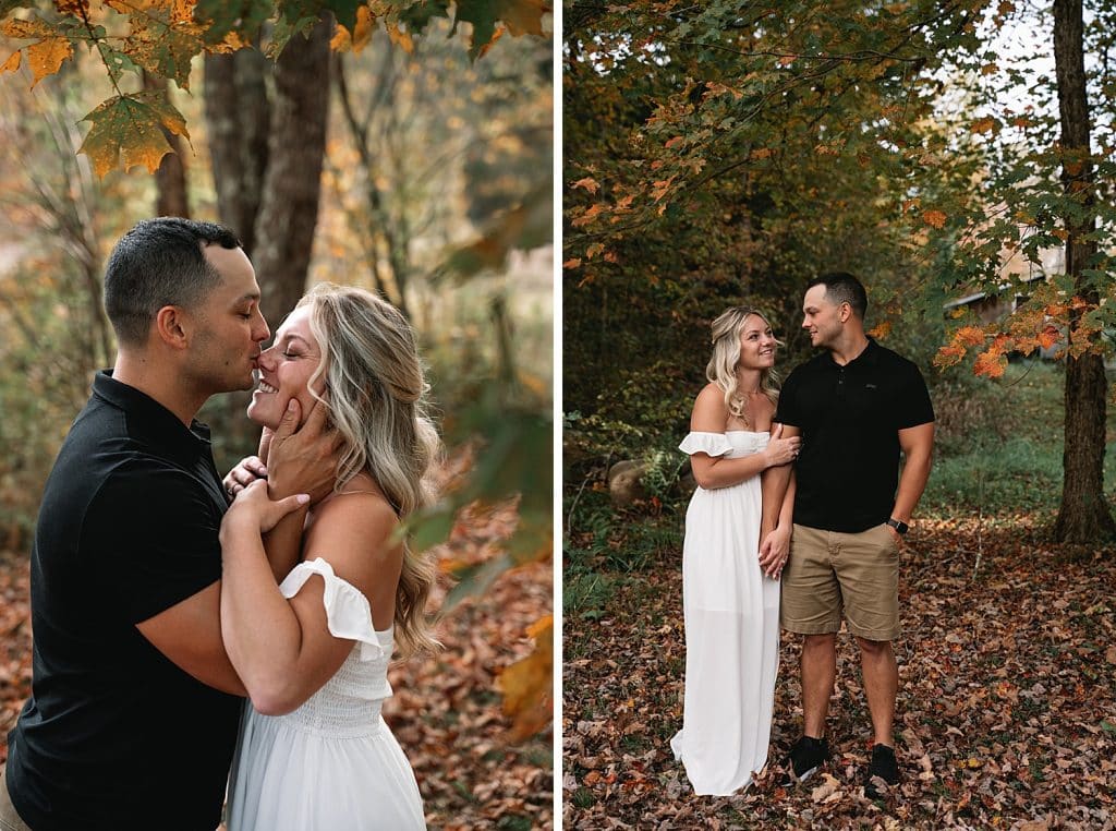 Adirondack fall engagement session