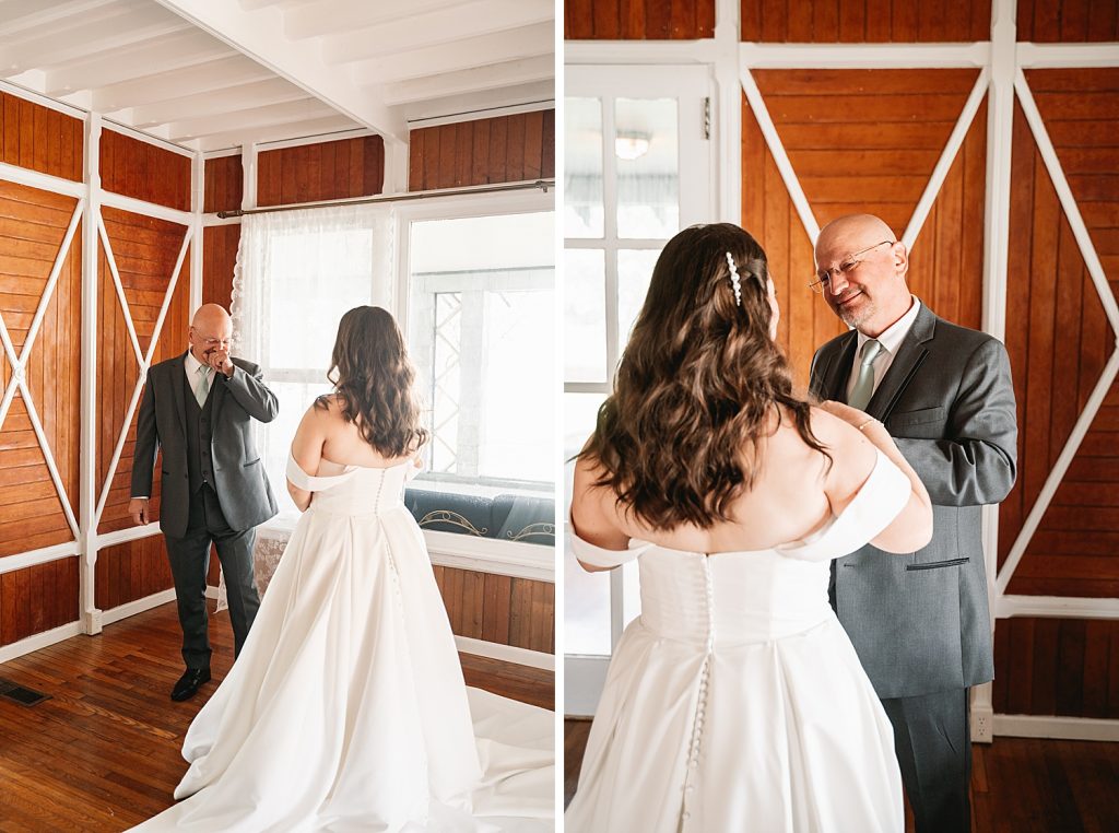 emerson pavilion wedding in auburn ny first look