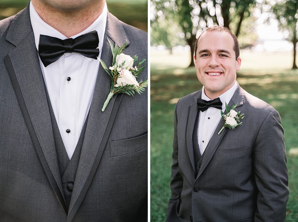 bride and groom portrait session for emerson pavilion wedding in auburn ny 